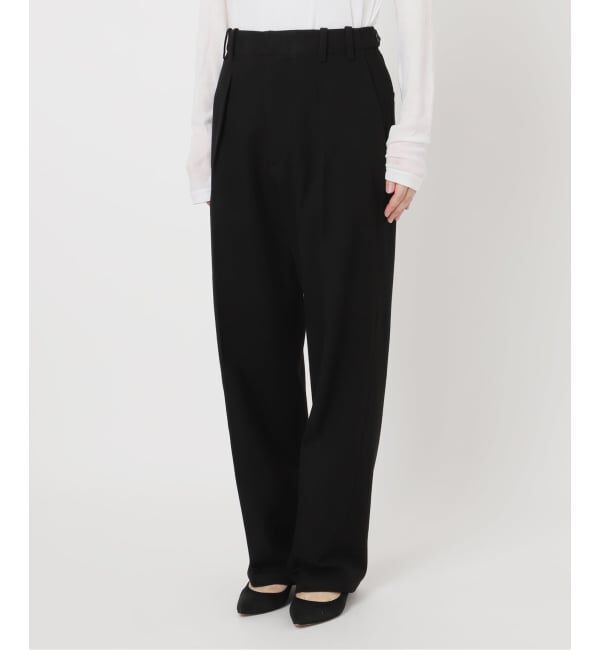 Spick and Span「《手洗い可 / 追加》起毛タックテーパードパンツ」|スラックス|