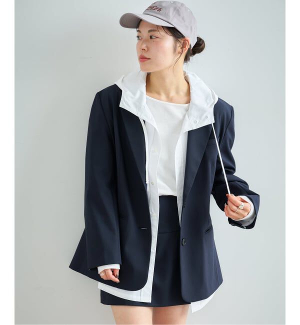 U by SPICK&SPAN「《予約》オーバーフードシャツ」|シャツ・ブラウス|