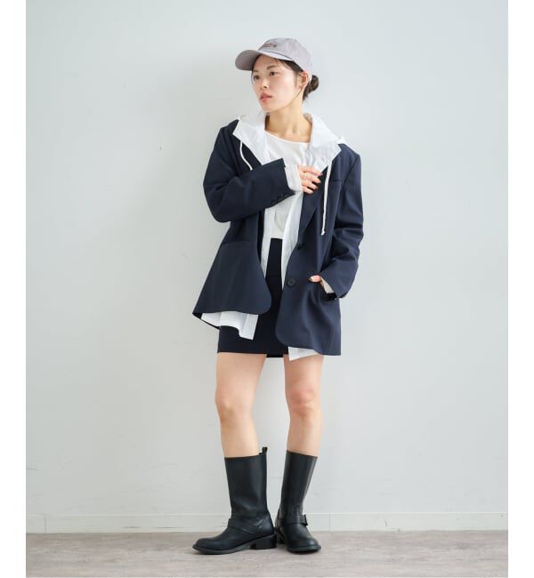 U by SPICK&SPAN「《予約》オーバーフードシャツ」|シャツ・ブラウス|