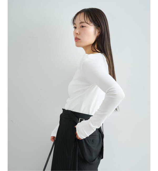 U by SPICK&SPAN「《予約》【COMME SI STUDIO / コムシー】 2Way Slit Top」|Tシャツ・カットソー|
