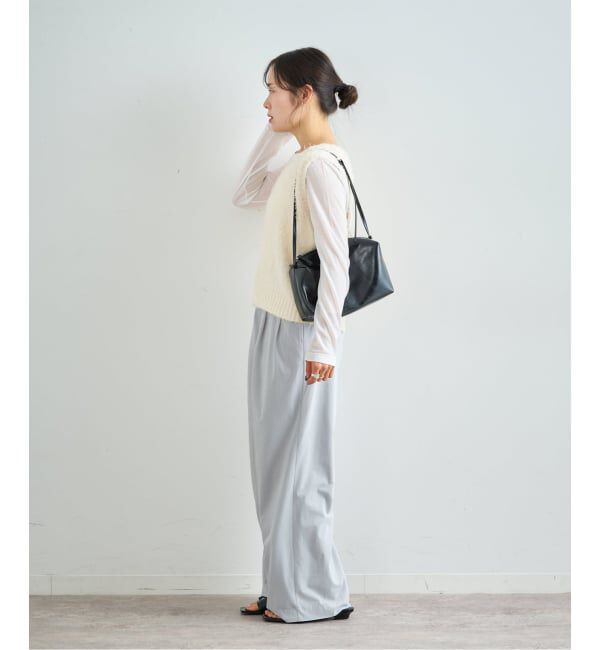 U by SPICK&SPAN「《予約》シアースラックスパンツ」|スラックス|