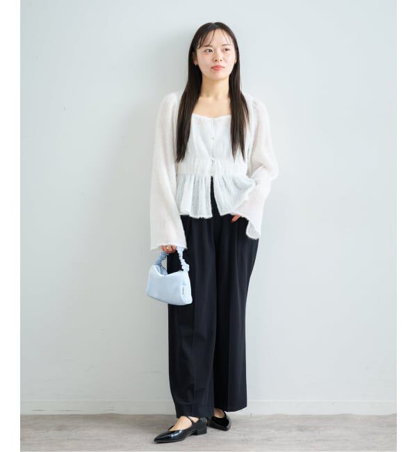 U by SPICK&SPAN「《予約》シアースラックスパンツ」|スラックス|