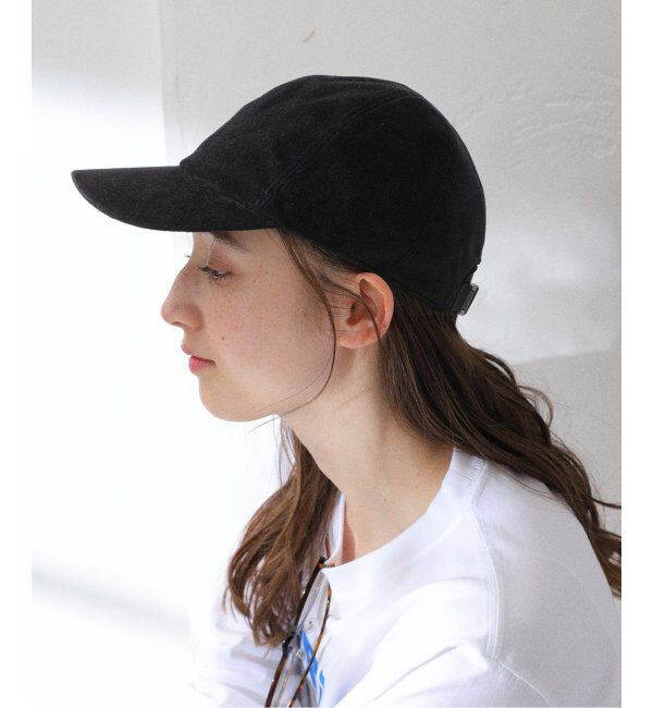  「【IRIS47/イリスフォーセブン】velor cap」|キャップ・キャスケット|ブラック