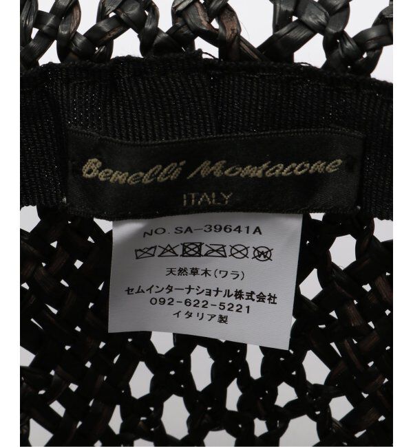  「【BENELLI MONTACONE / ベネリモンタコーネ】ストローHAT」|ハット|