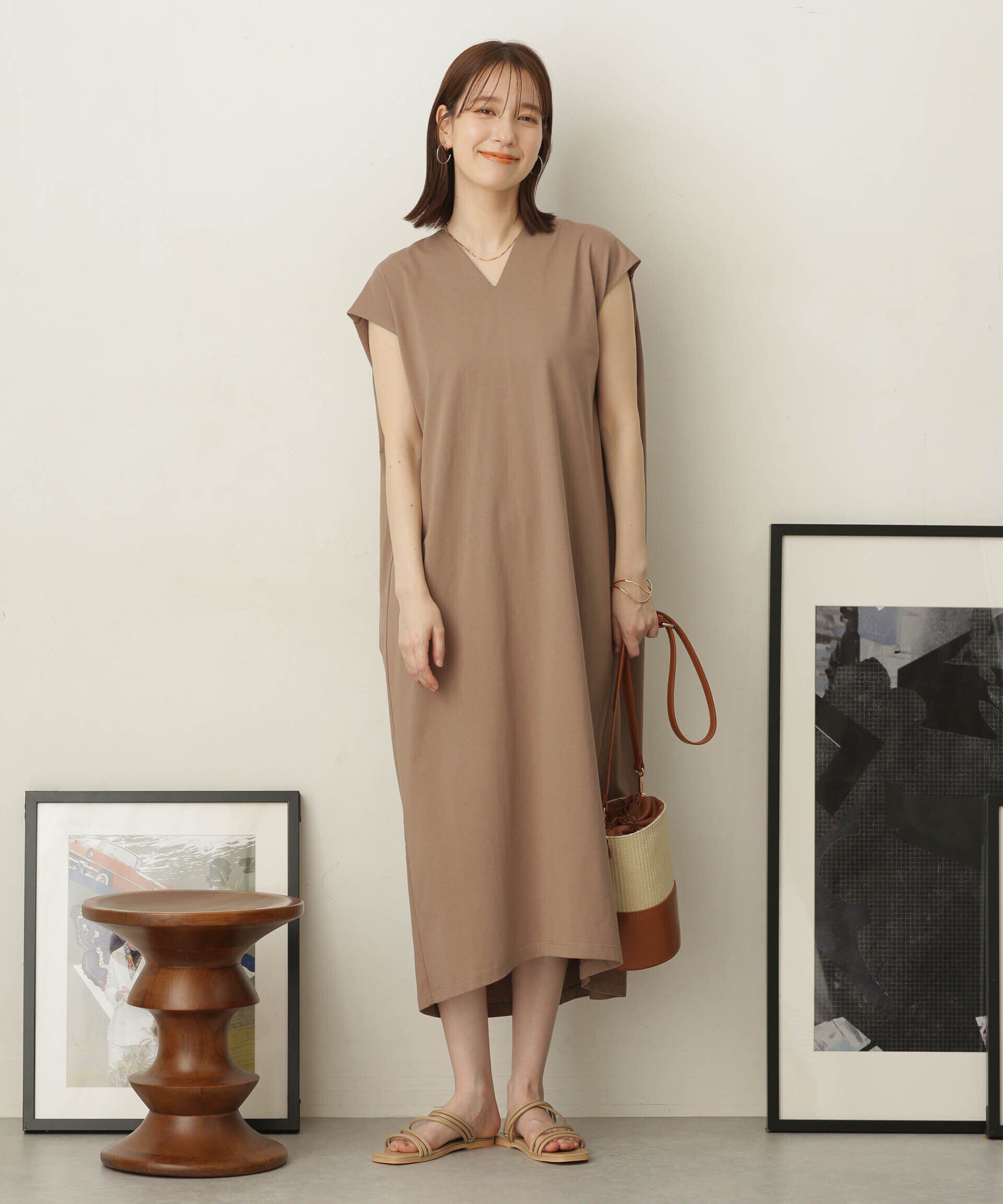 nano･universe「LB.04/ショルダータックカットワンピース」|ワンピース|