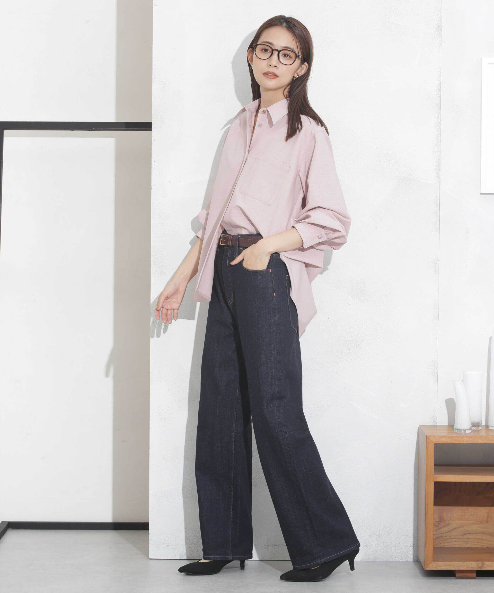 nano･universe「ギャザーワイドシャツ」|シャツ・ブラウス|