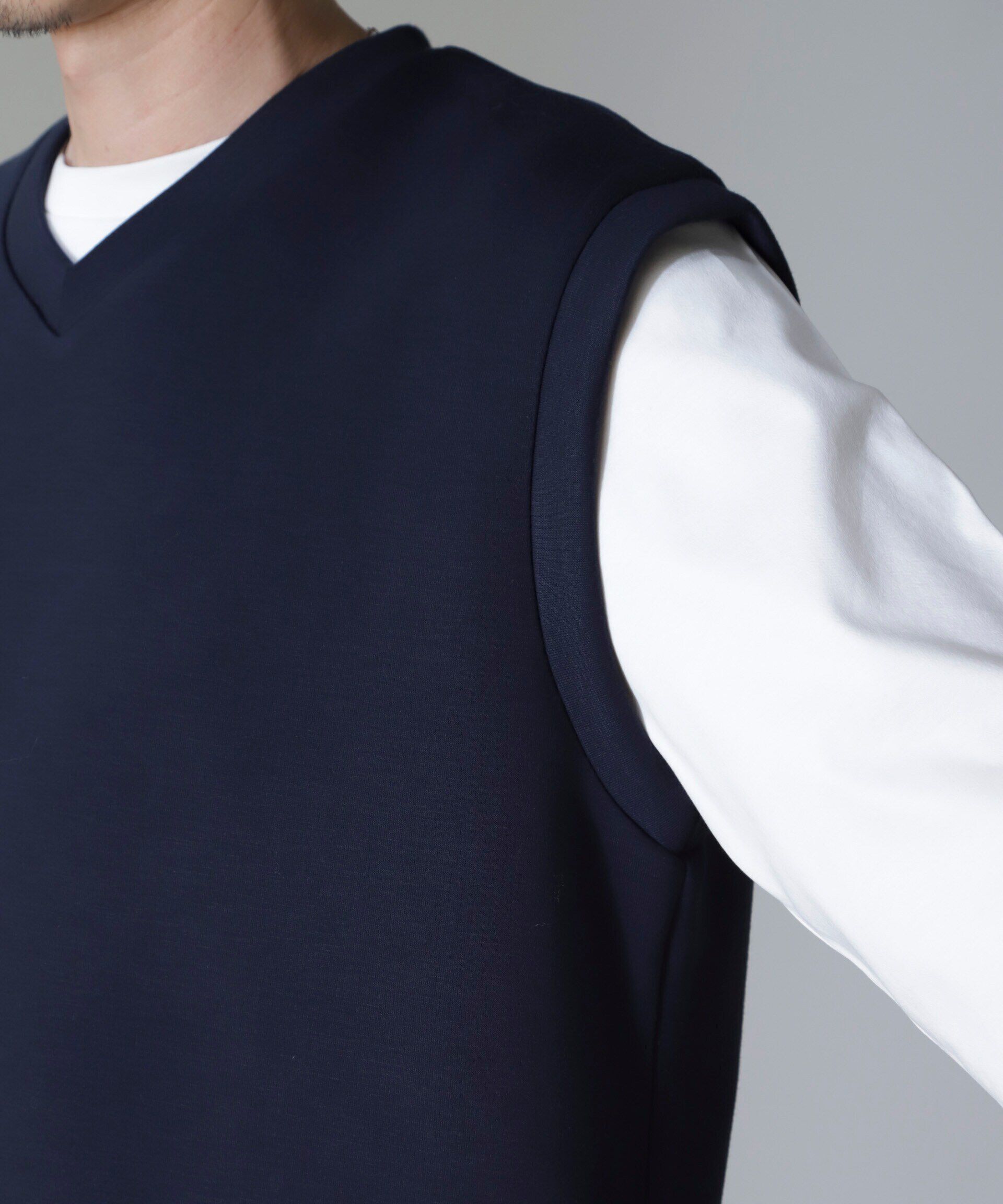 nano･universe「WEB限定/ポンチベスト」|ダウンベスト・ベスト|