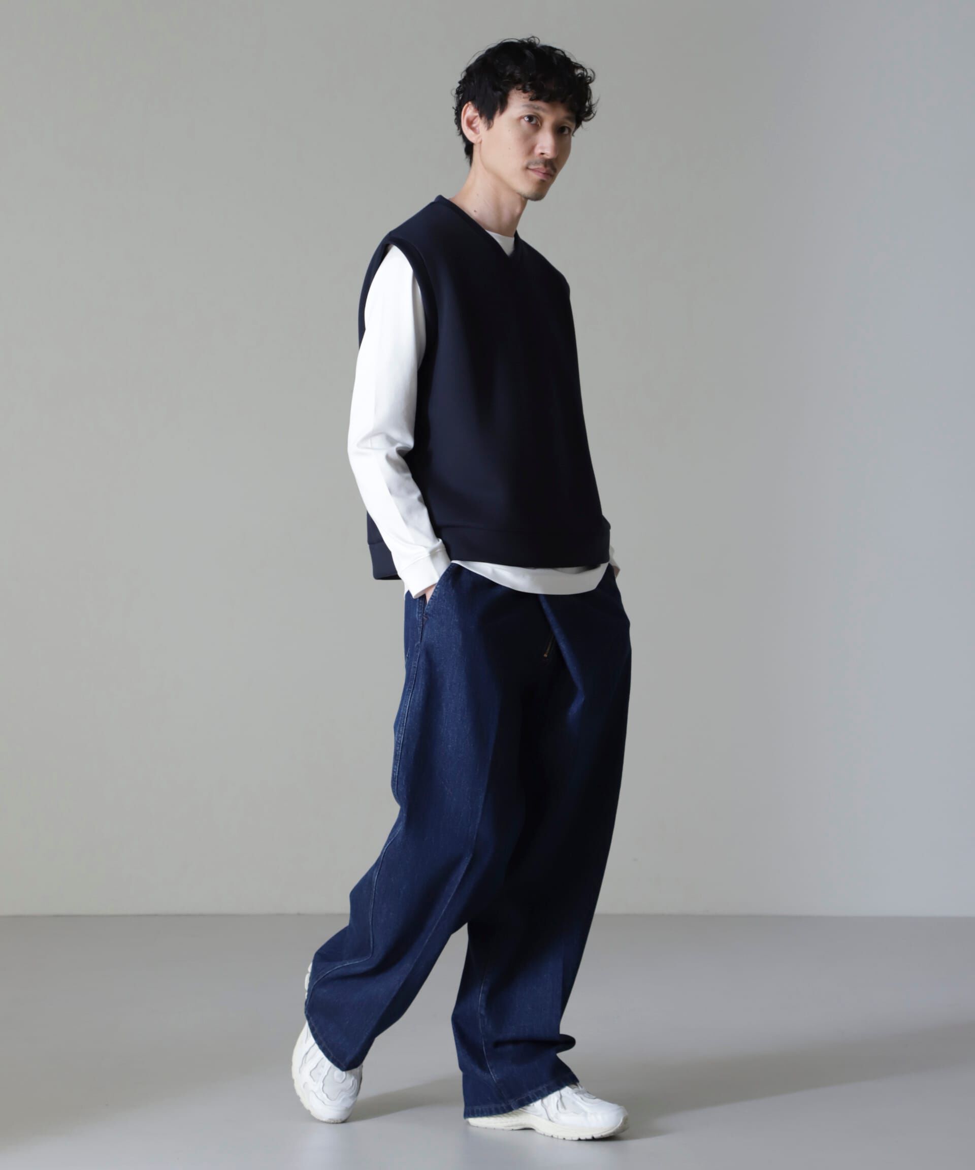 nano･universe「WEB限定/ポンチベスト」|ダウンベスト・ベスト|