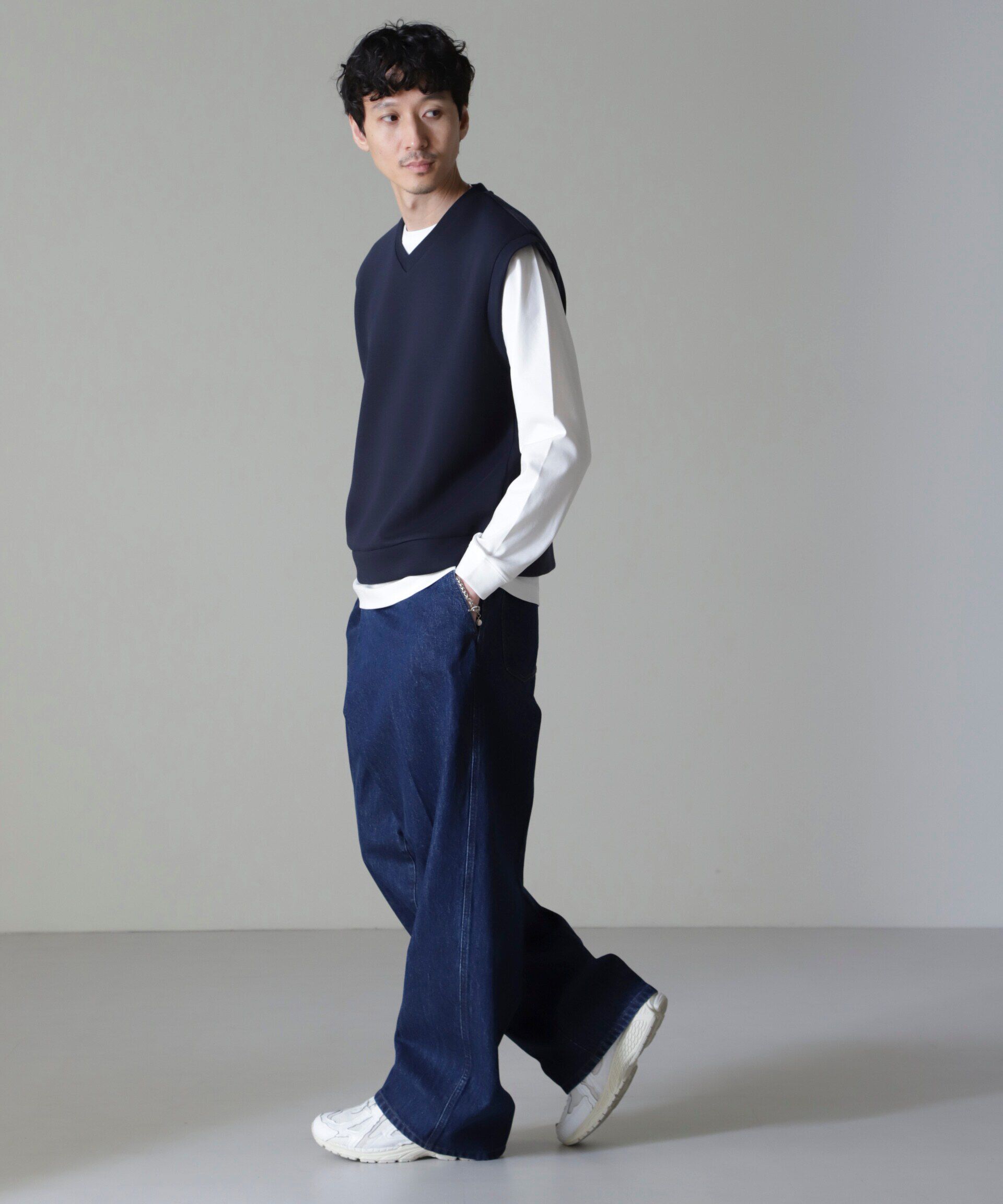 nano･universe「WEB限定/ポンチベスト」|ダウンベスト・ベスト|