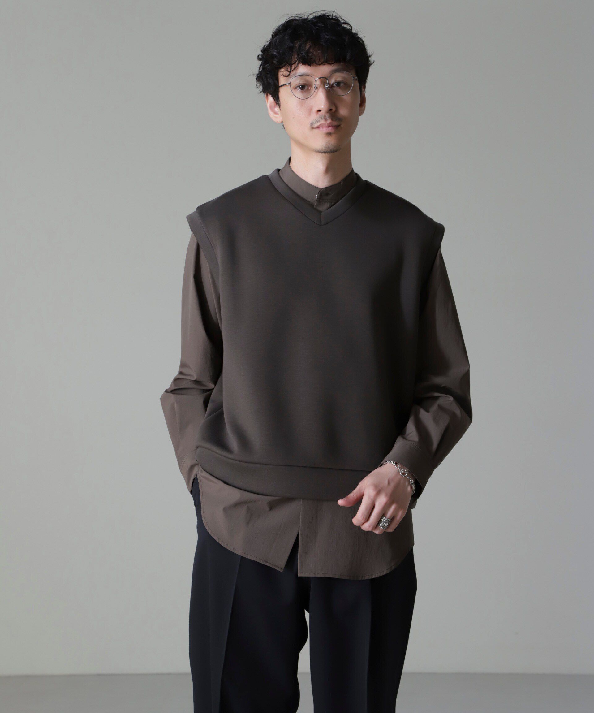 nano･universe「WEB限定/ポンチベスト」|ダウンベスト・ベスト|