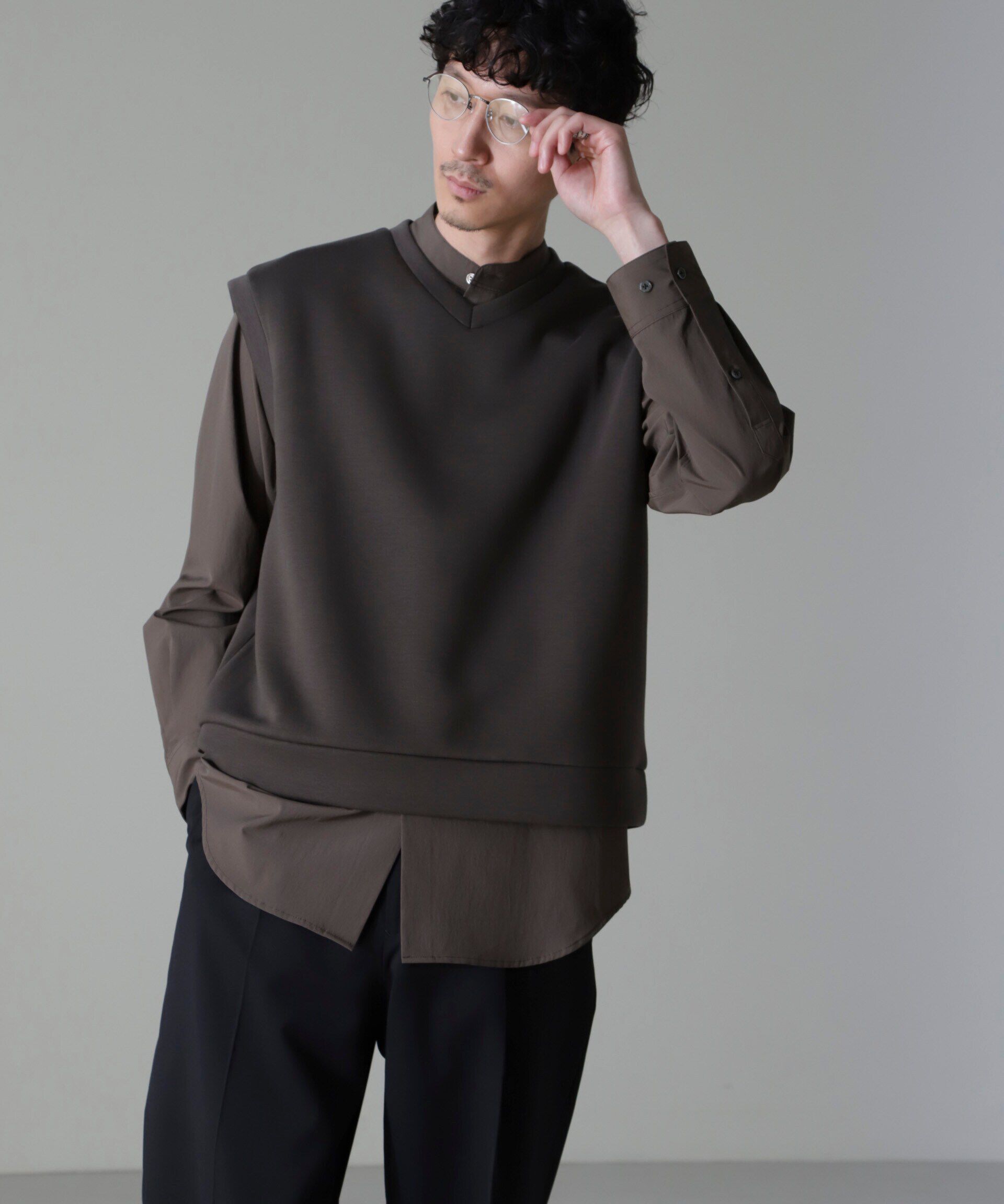 nano･universe「WEB限定/ポンチベスト」|ダウンベスト・ベスト|