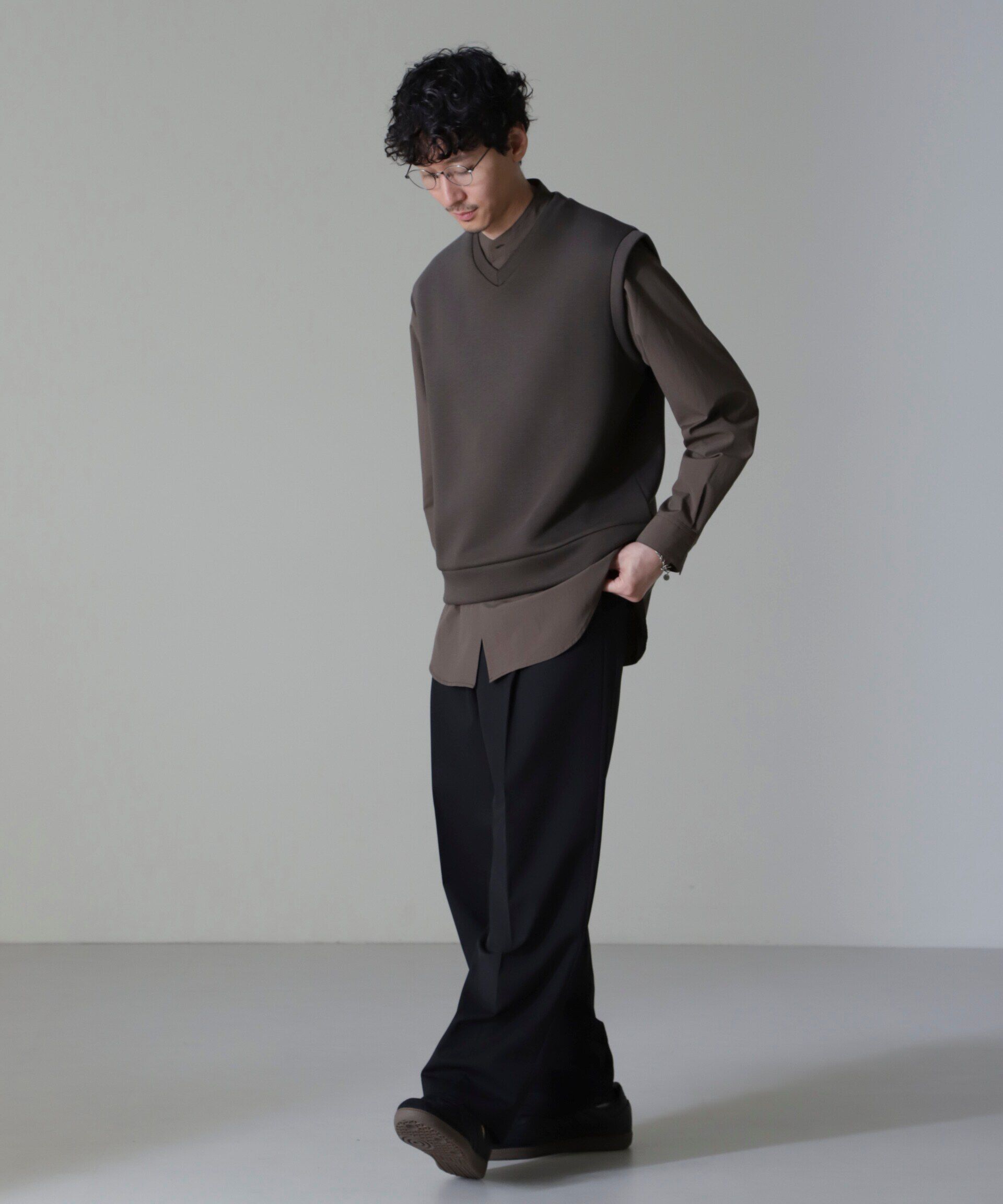 nano･universe「WEB限定/ポンチベスト」|ダウンベスト・ベスト|