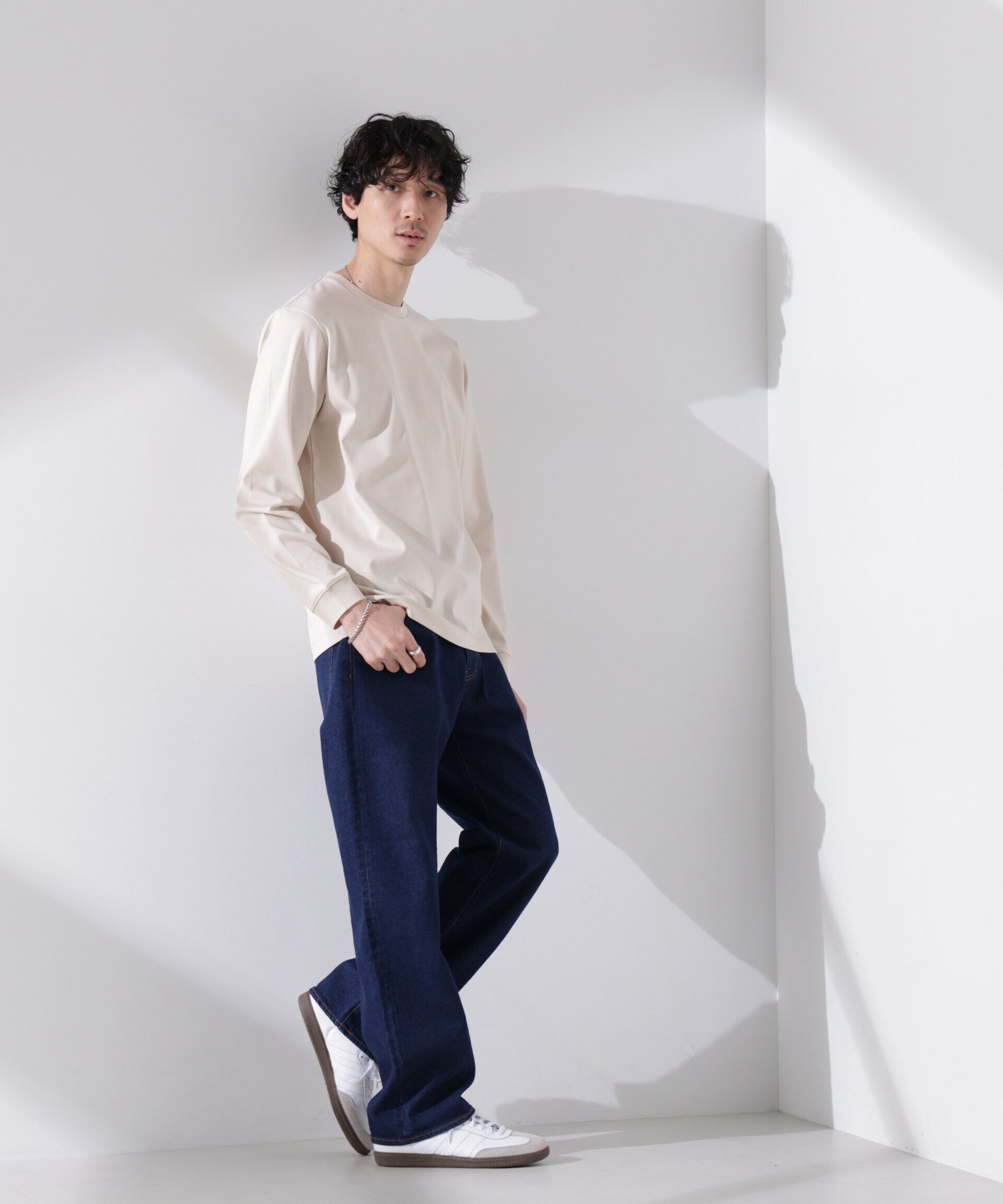 nano･universe「アンチスメル クルーネックTシャツ 長袖」|Tシャツ・カットソー|