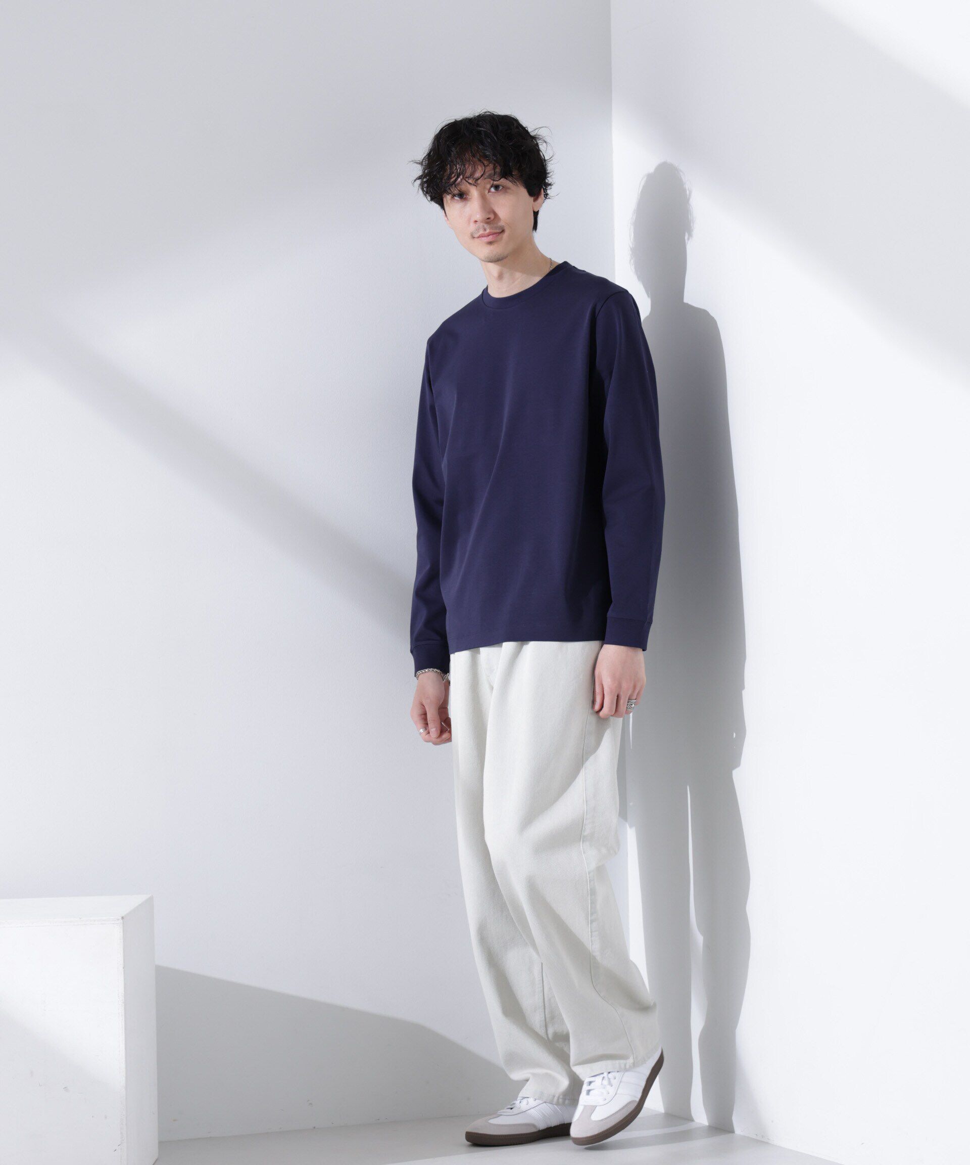 nano･universe「アンチスメル クルーネックTシャツ 長袖」|Tシャツ・カットソー|