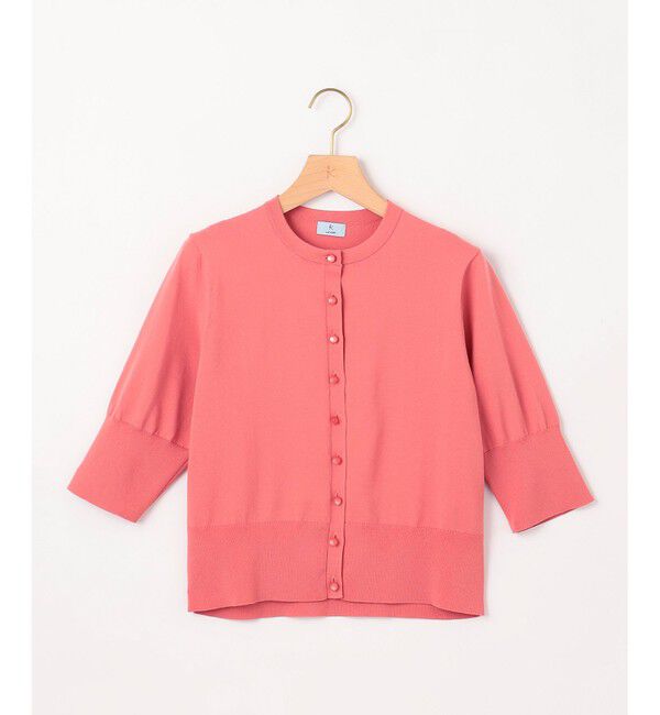 組曲「【洗える・6色展開】CANDYボタン 半袖カーディガン」|カーディガン|