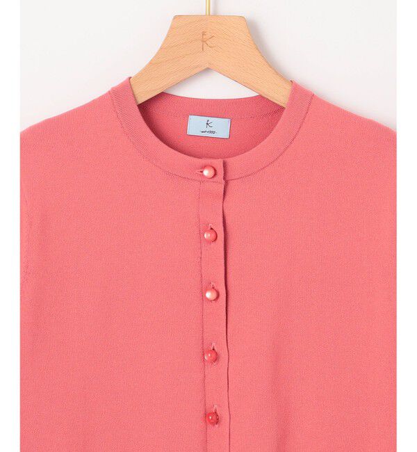 組曲「【洗える・6色展開】CANDYボタン 半袖カーディガン」|カーディガン|