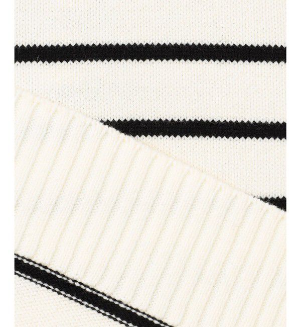 組曲「華奢見え パネルボーダーニット」|ニット・セーター|