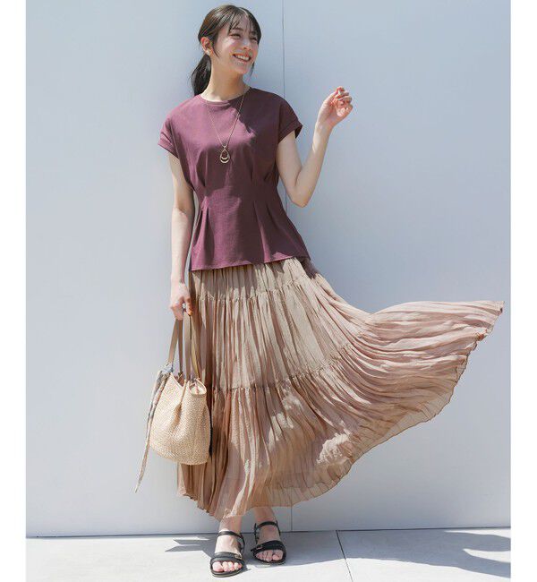 ANY SIS「【23.0~24.5cm】リネン調ベルトプチウエッジ サンダル」|サンダル|