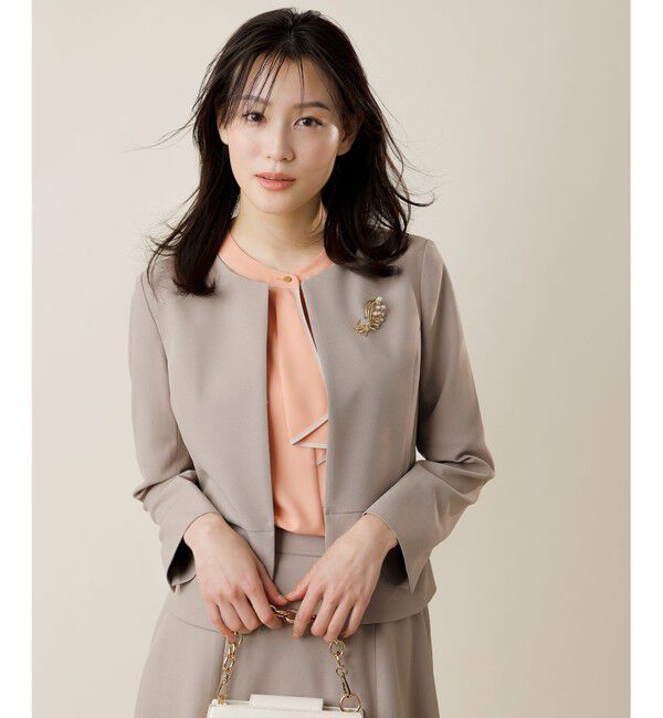 ANY SIS「【洗える】バイカラーラッフルボウ ブラウス」|シャツ・ブラウス|