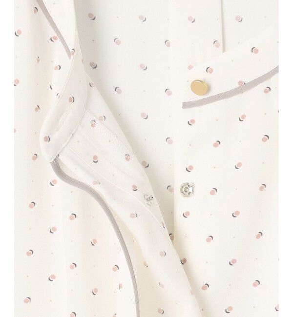 ANY SIS「【洗える】バイカラーラッフルボウ ブラウス」|シャツ・ブラウス|