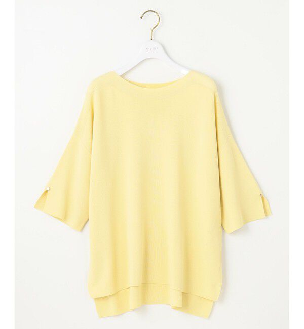 ANY SIS「【接触冷感・UVカット・洗える】ビューティクールボートネック プルオーバー」|ニット・セーター|