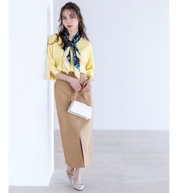 ANY SIS「【接触冷感・UVカット・洗える】ビューティクールボートネック プルオーバー」|ニット・セーター|