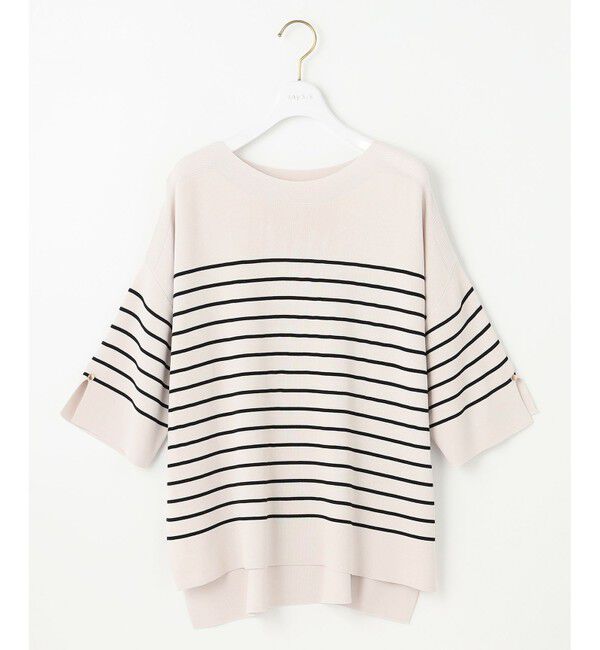 ANY SIS「【接触冷感・UVカット・洗える】ビューティクールボートネック プルオーバー」|ニット・セーター|