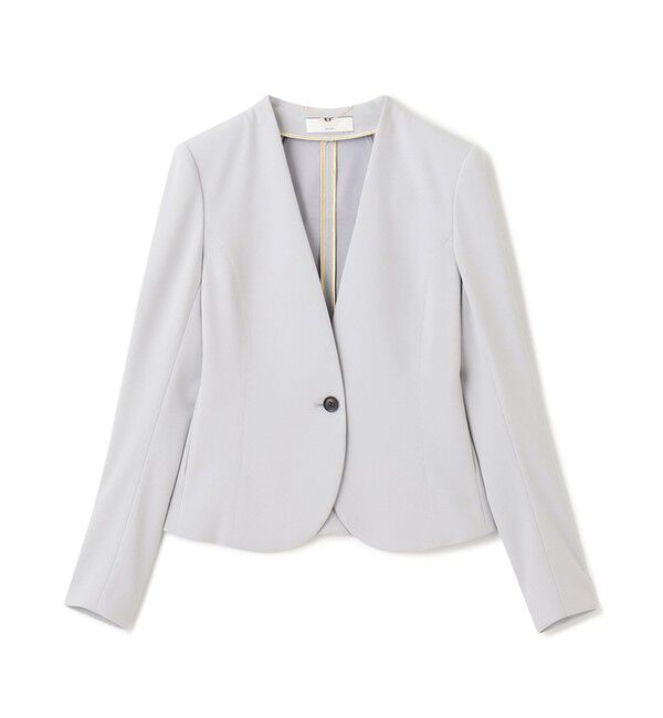 BEIGE,「【S-size】LUIZA / ノーカラージャケット」|ノーカラージャケット|