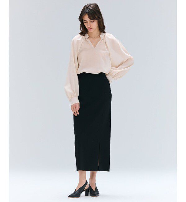 BEIGE,「【洗える】LAURA / ドライタッチIラインニットスカート」|スカート|