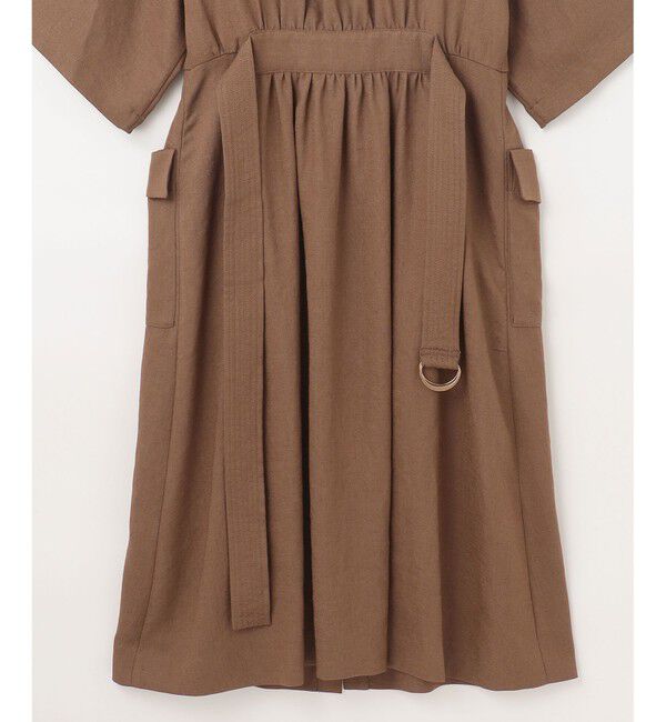 Grace Class「リネンタッチサファリドレス」|ワンピース|