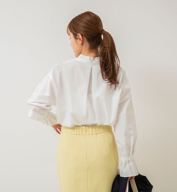 NOLLEY'S「フリル襟プルオーバーシャツ」|シャツ・ブラウス|