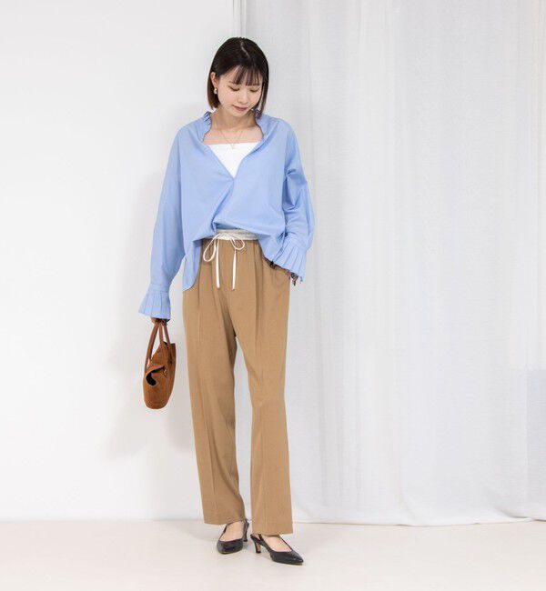 NOLLEY'S「フリル襟プルオーバーシャツ」|シャツ・ブラウス|