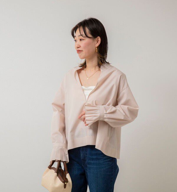 NOLLEY'S「フリル襟プルオーバーシャツ」|シャツ・ブラウス|