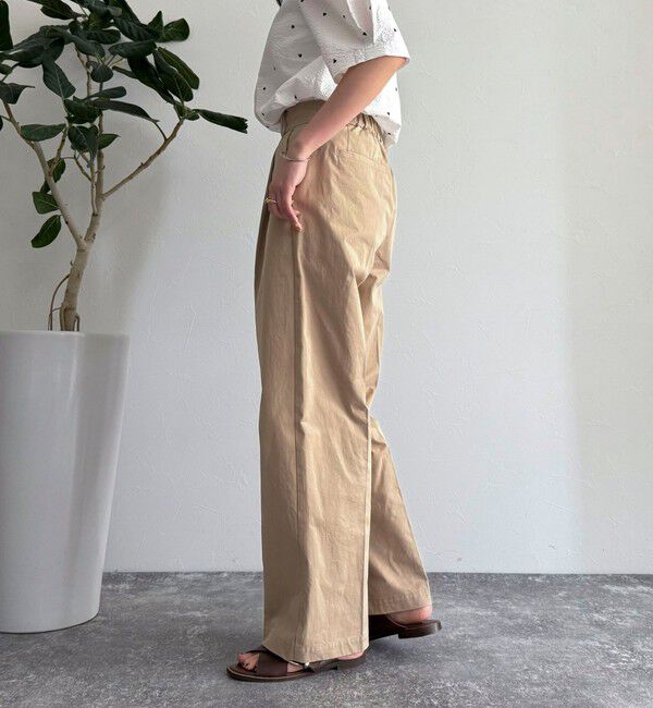 fredy emue「【低身長サイズ34有り】チノタックパンツ」|チノ|