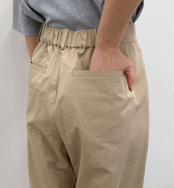 fredy emue「【低身長サイズ34有り】チノタックパンツ」|チノ|