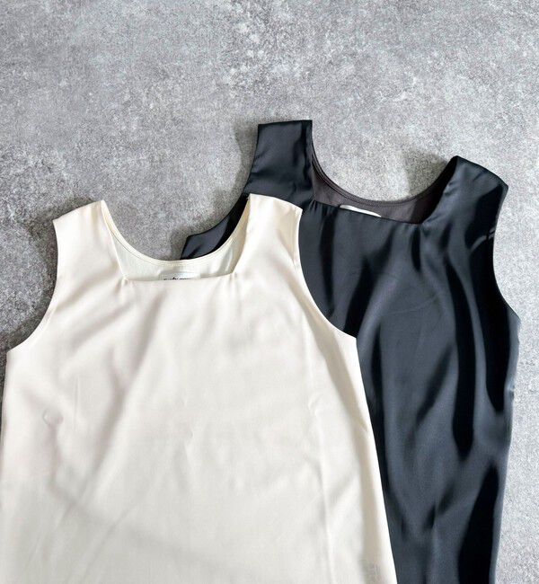 fredy emue「リラックスサテンタンクトップ」|タンクトップ|