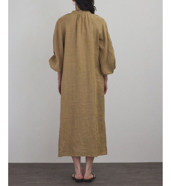 SALON adam et rope'「【WEB限定】ヨーロピアンフラックスリネンワンピース［洗える］」|ワンピース|