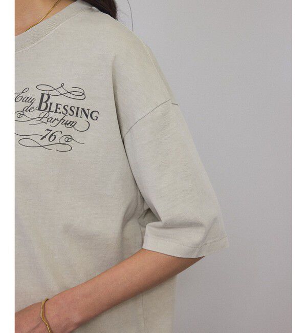 SALON adam et rope'「ビンテージライクパルファムプリントビッグTシャツ」|Tシャツ・カットソー|