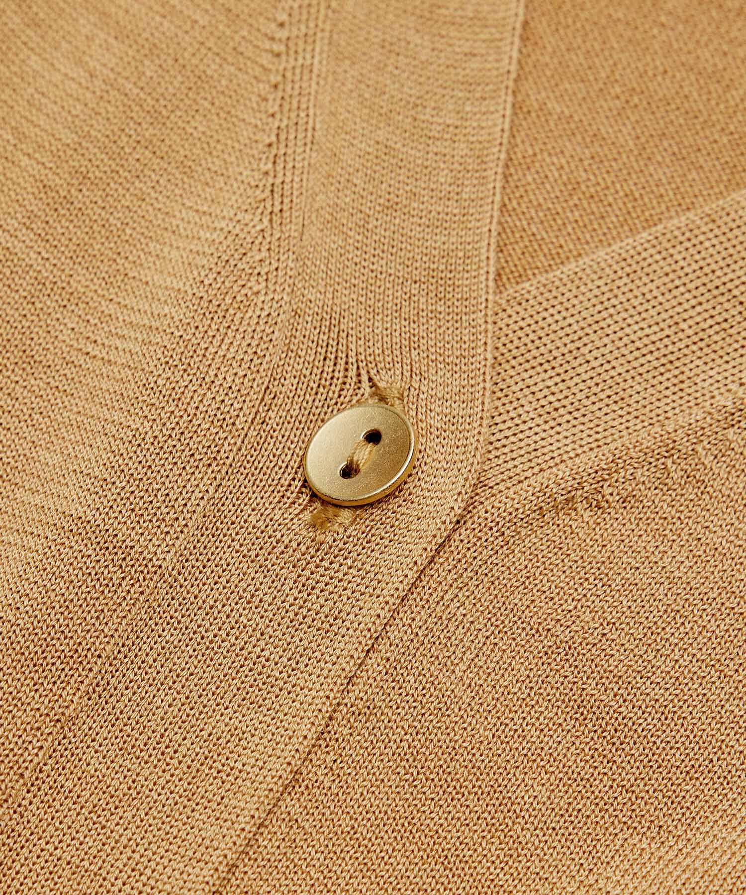 ROPE「【スキンニット】Vネックシルク100％カーディガン」|カーディガン|