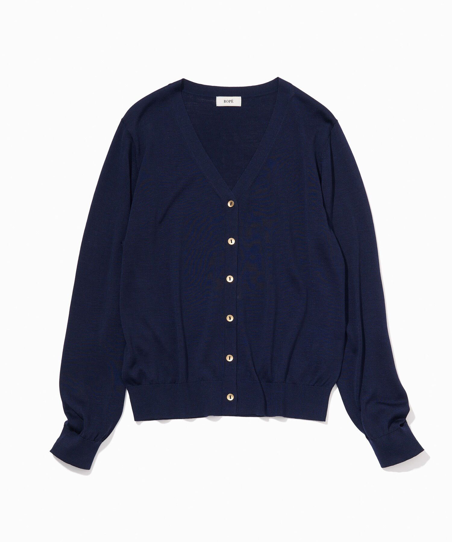 ROPE「【スキンニット】Vネックシルク100％カーディガン」|カーディガン|