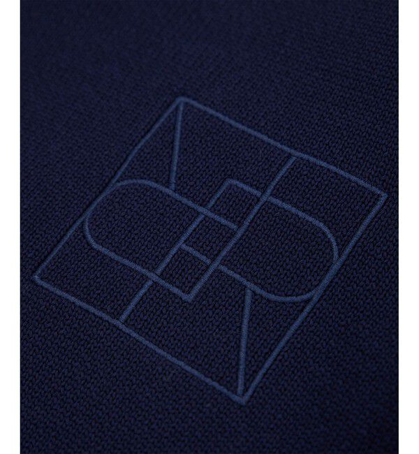 ROPE「【洗える】クルーネックミドルゲージ5分袖ニット【オーガニックコットン】/セットイン対応」|ニット・セーター|