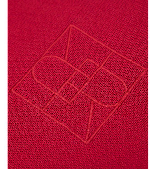 ROPE「【洗える】クルーネックミドルゲージ5分袖ニット【オーガニックコットン】/セットイン対応」|ニット・セーター|