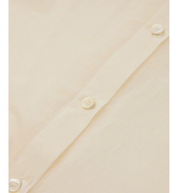 ROPE「【洗える】コットンシアークロップドシャツブラウス」|シャツ・ブラウス|