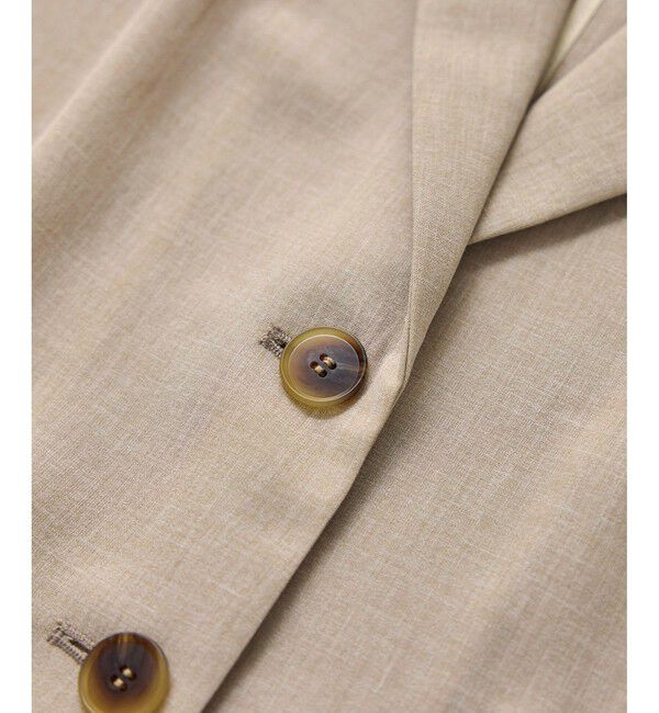 ROPE「【洗える】リネンライクコンパクトジャケット/セットアップ対応【WEB・一部店舗限定】」|テーラードジャケット|