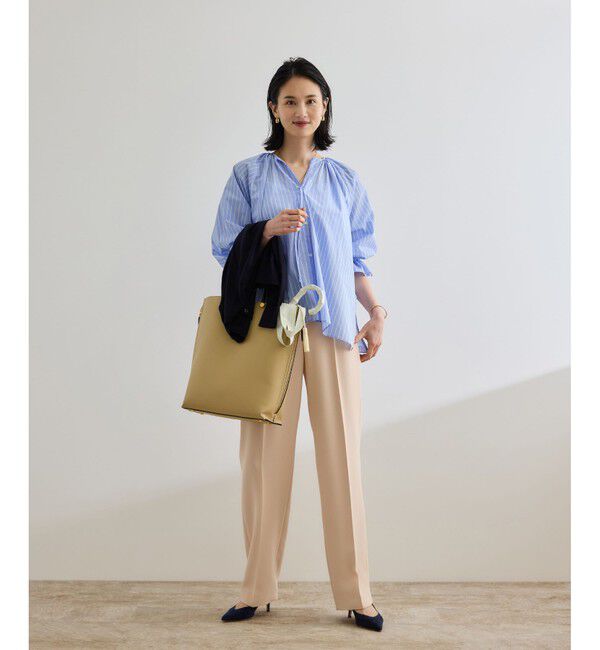 ROPE「【晴雨兼用・高機能】２段式開閉 折りたたみバンブーパラソル【UVカット/遮光・遮熱・防水効果】」|傘|