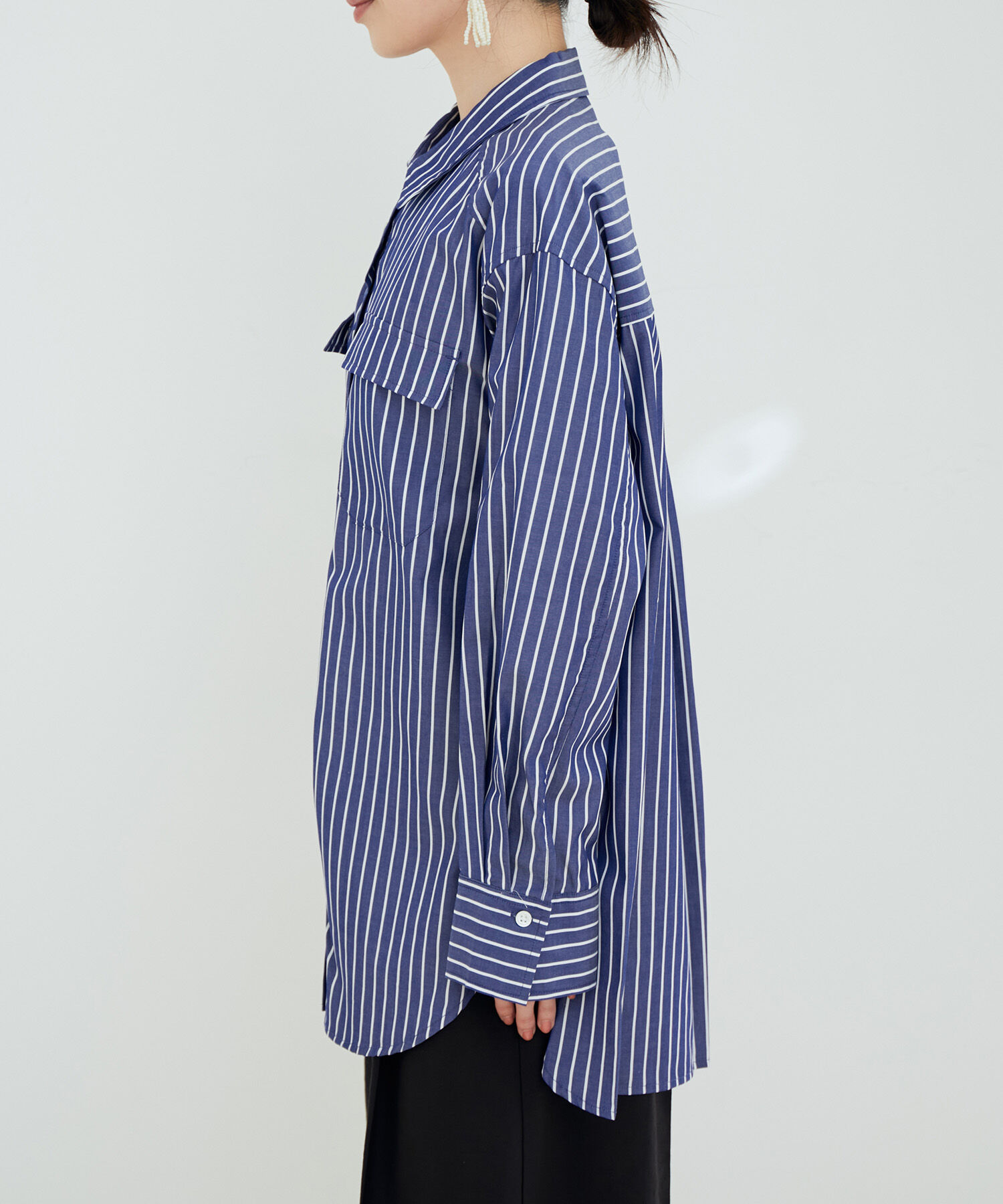 VIS「【鎌倉シャツ&times;ViS】ポプリンドロップショルダーシャツ」|シャツ・ブラウス|