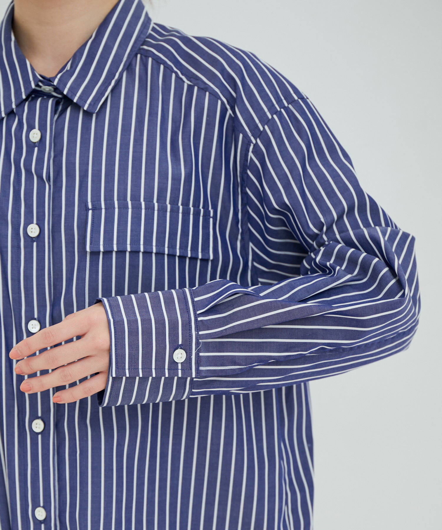 VIS「【鎌倉シャツ&times;ViS】ポプリンドロップショルダーシャツ」|シャツ・ブラウス|