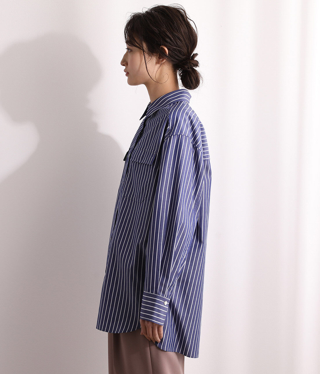 VIS「【鎌倉シャツ&times;ViS】ポプリンドロップショルダーシャツ」|シャツ・ブラウス|