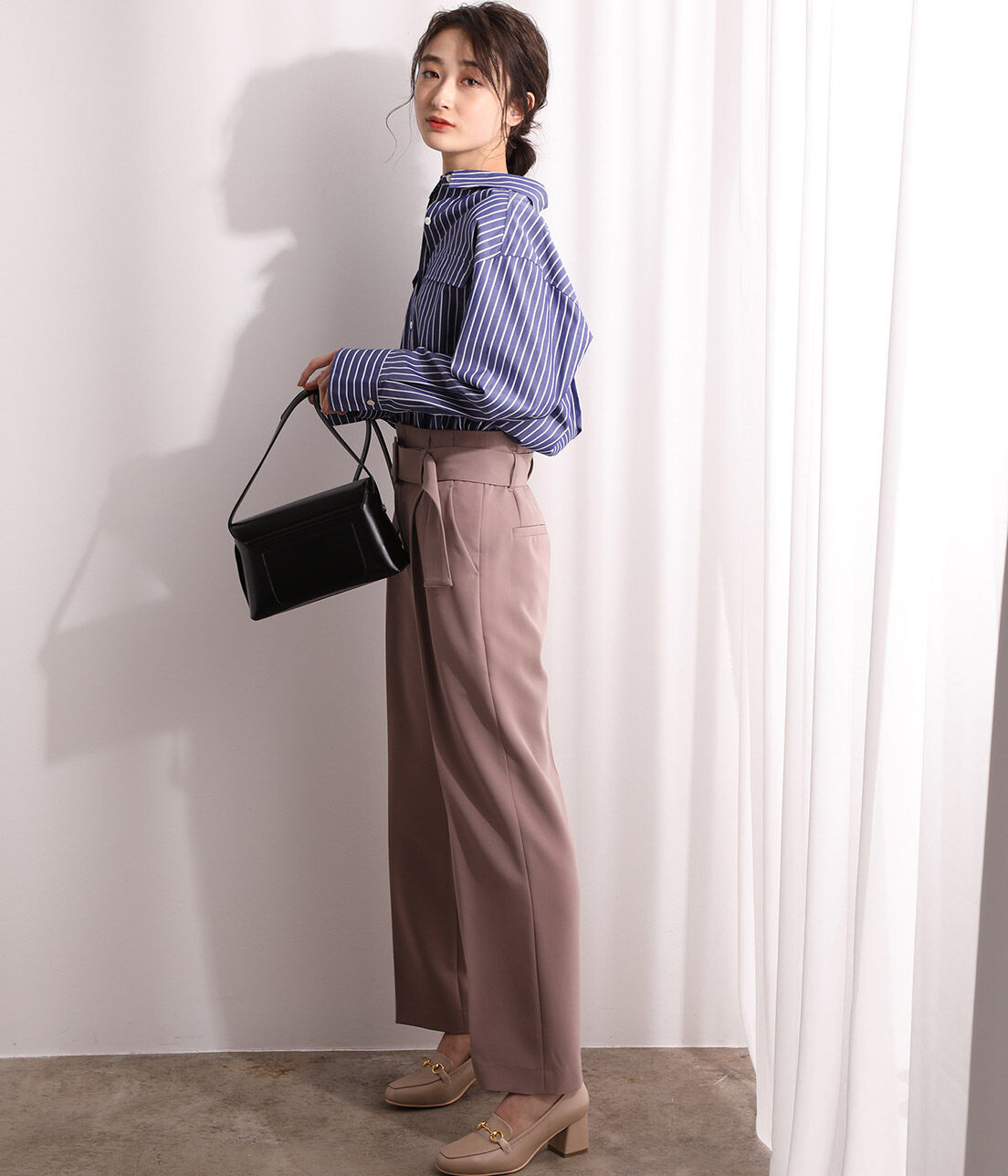 VIS「【鎌倉シャツ&times;ViS】ポプリンドロップショルダーシャツ」|シャツ・ブラウス|