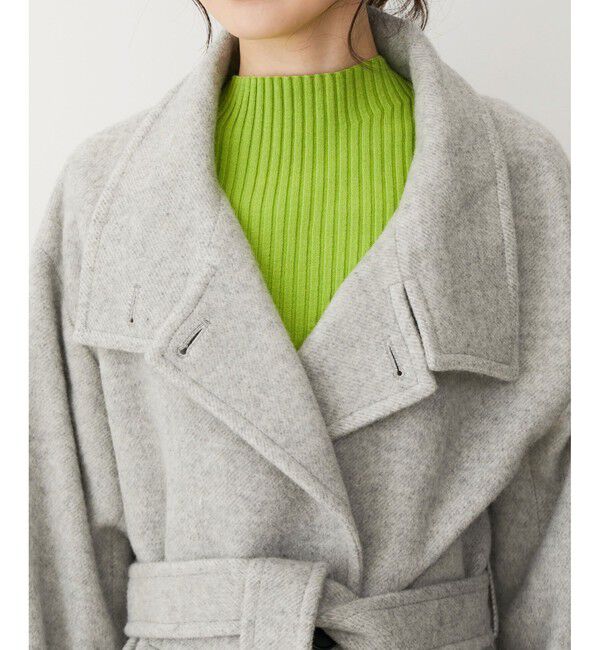 VIS「【静電気防止】2WAY毛混シャギーロングコート」|その他|